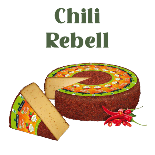 Chili Rebell- würziger Bio-Schnittkäse
