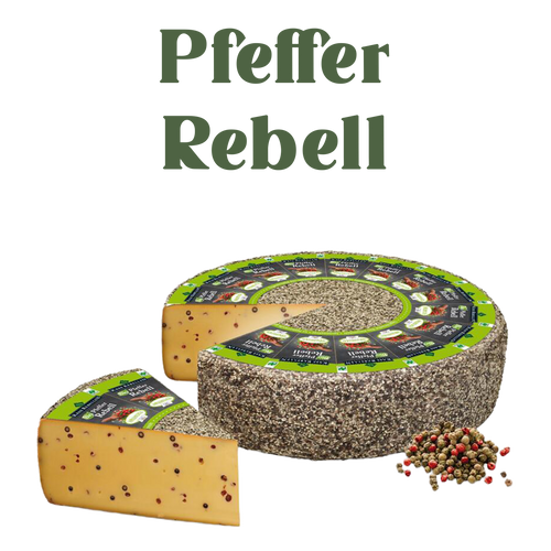 Pfeffer Rebell – Würziger Schnittkäse mit grünem Pfeffer
