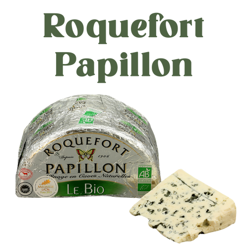 Roquefort AOP Papillon – Kräftiger Blauschimmelkäse aus Schaf-Rohmilch