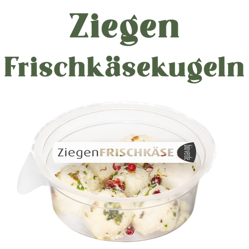 Ziegen-Frischkäsekugeln mit Kräutern